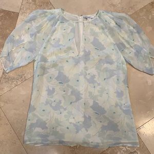 Light floral blouse